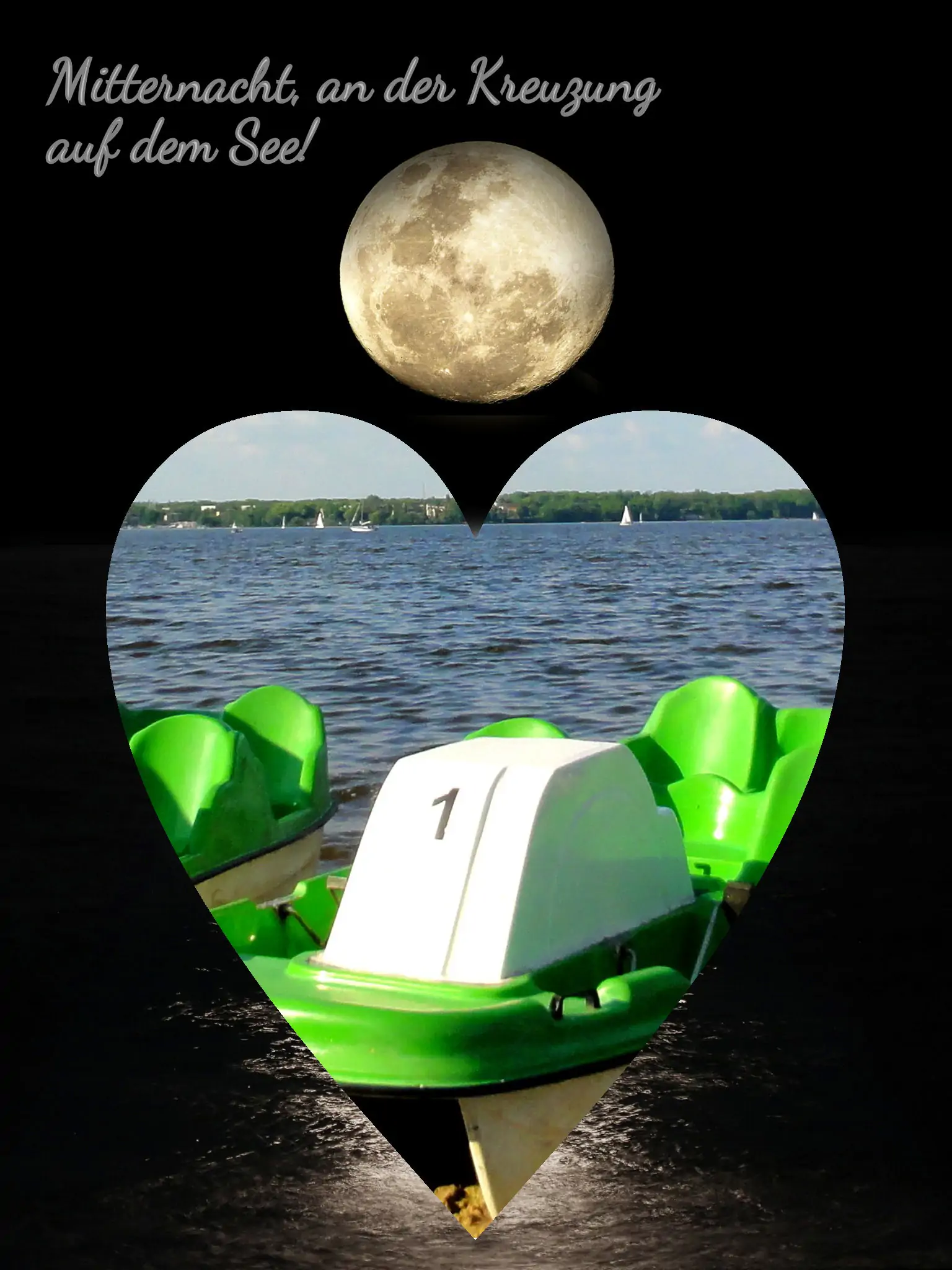 Cover der Kurzgeschichte Mitternacht, an der Kreuzung auf dem See!